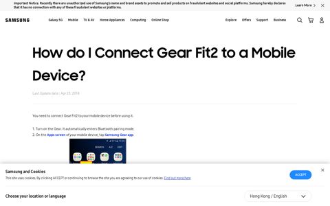 How do I Connect Gear Fit2 to a Mobile Device? | Samsung ...