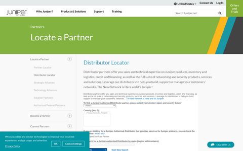 Distributor Locator - Juniper Partners - Juniper Networks
