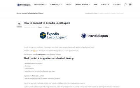 How to connect to Expedia Local Expert – travelotopos