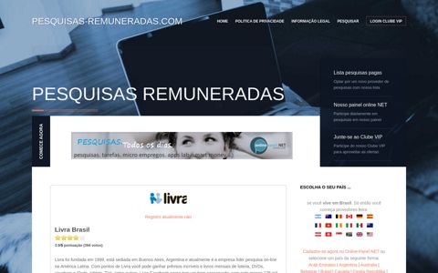Livra Brasil - Pesquisas-remuneradas.com