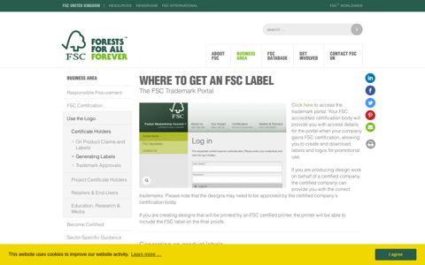 Generating Labels - FSC UK