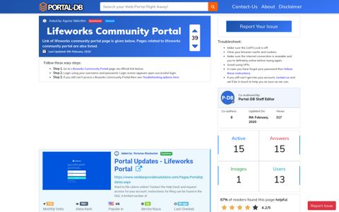 Lifeworks Community Portal