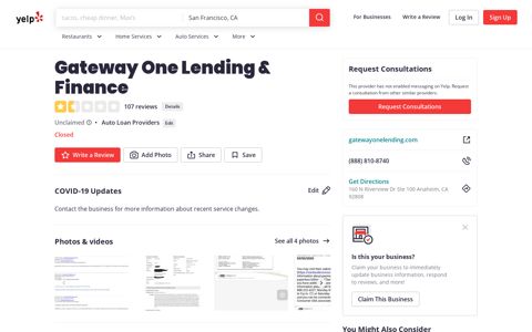 Gateway One Lending & Finance - 107 Reviews - Auto Loan ...