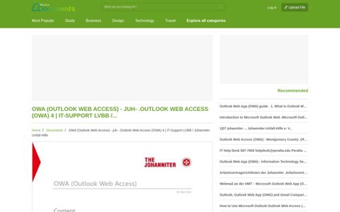 juh- .Outlook Web Access (OWA) 4 - Documents MX