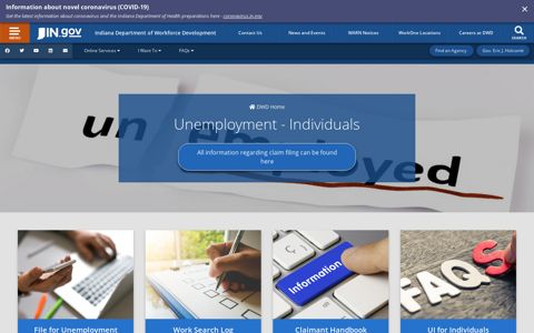 DWD: Unemployment for Individuals - IN.gov