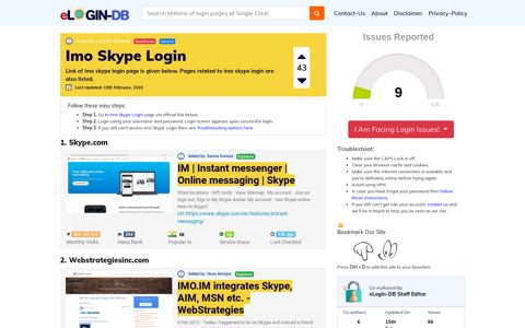 Imo Skype Login