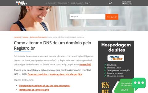 Como alterar o DNS de um domínio pelo Registro.br | Homehost