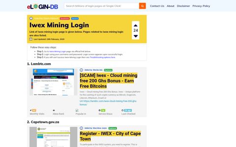 Iwex Mining Login