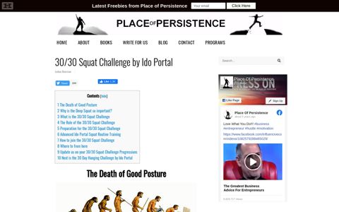 30/30 Squat Challenge by Ido Portal - Place of Persistence