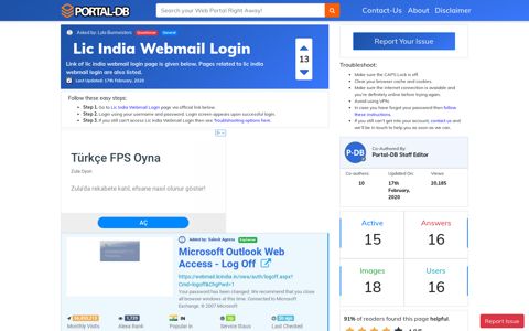 Lic India Webmail Login - Portal-DB.live
