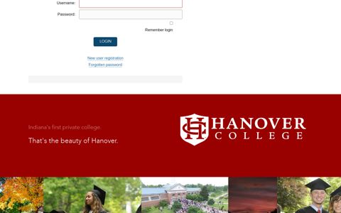 User Login - Alumni - Hanover College