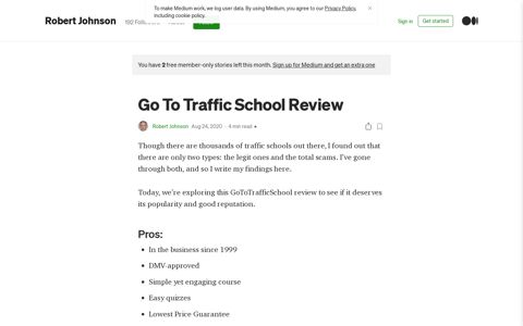 Go To Traffic School Review. Though there are thousands of ...