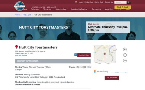 Hutt City Toastmasters - Toastmasters International