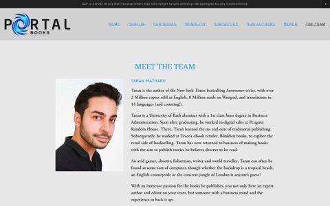Meet The Team - Portal Books LitRPG Publisher