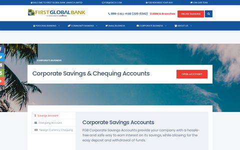 Savings & Chequing Account | First Global Bank