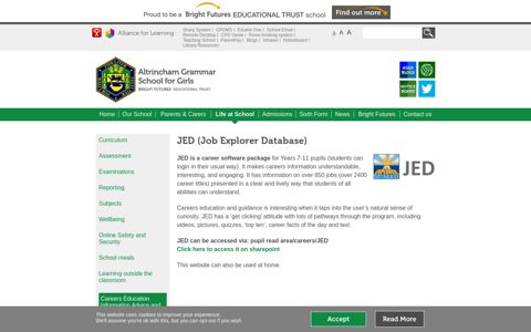 JED (Job Explorer Database) | Altrincham Grammar School for ...
