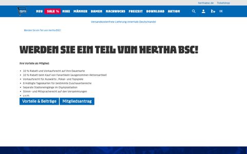 Werden Sie ein Teil von Hertha BSC! | Hertha BSC - Offizieller ...