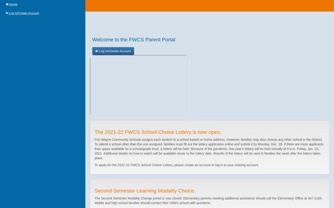 myFWCS - External Portal for Fort Wayne Community Schools