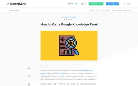 How to Get a Google Knowledge Panel - MarketMuse
