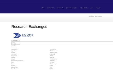 Research Exchanges - IFMSA Exchange Portal