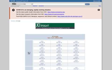 Archive of "JCI Insight". - NCBI - NIH