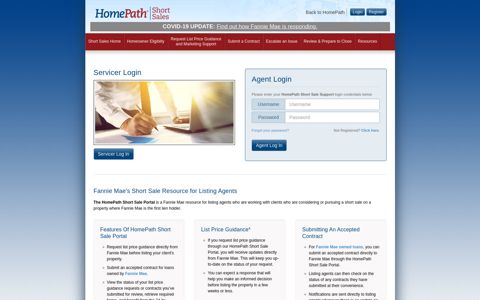 HomePath.com - Login - HomePath Short Sale