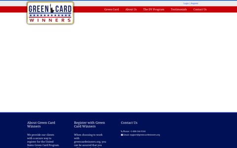 Login - Green Card - Diversity Visa Lottery Program