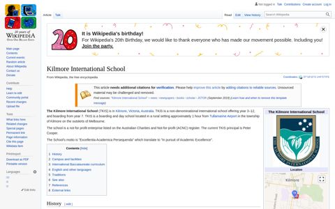 Kilmore International School - Wikipedia
