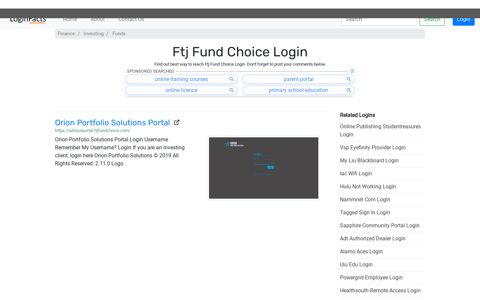 Ftj Fund Choice Login - LoginFacts