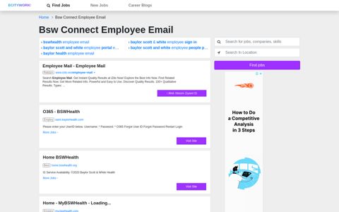 Bsw Connect Employee Email, Jobs EcityWorks