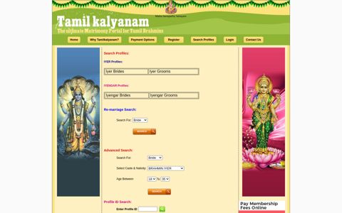 Search Profiles - Tamil Kalyanam.net - Matrimonial site for ...