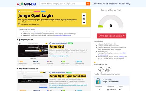 Junge Opel Login - A database full of login pages from all over ...