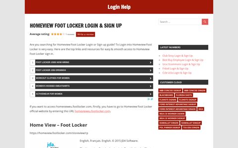 Homeview Foot Locker Login & sign in guide, easy process to ...