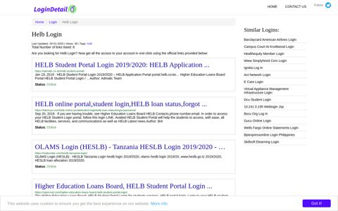 Helb Login HELB Student Portal Login 2019/2020: HELB ...