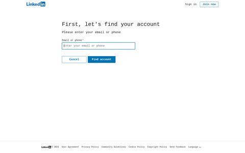 Reset Password | LinkedIn