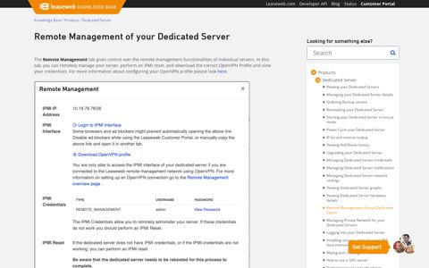 Remote Management of your Dedicated Server - Knowledge ...