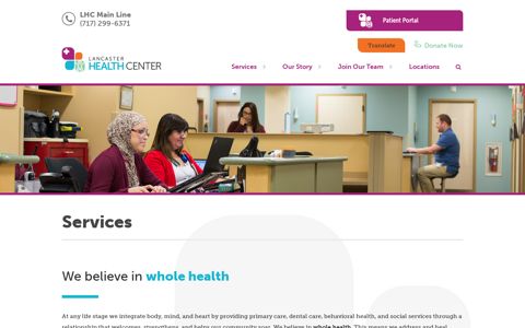 Services - Lancaster Health Center