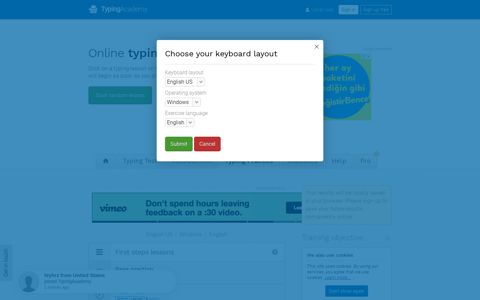 Typing lessons - Practice your typing speed - TypingAcademy