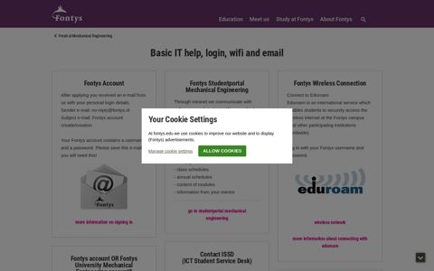 Basic IT help, login, wifi and email - Fontys University of ...