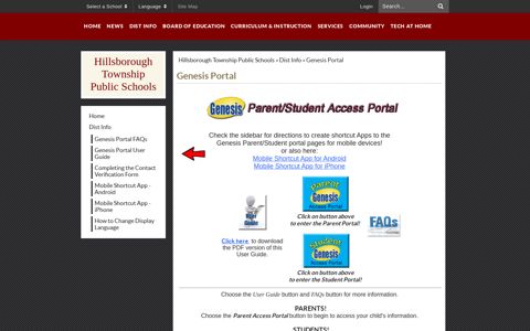 Genesis Portal - Hillsborough Township Public Schools