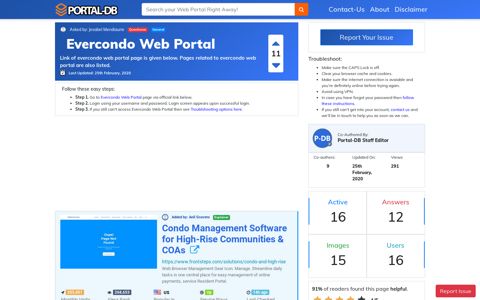 Evercondo Web Portal