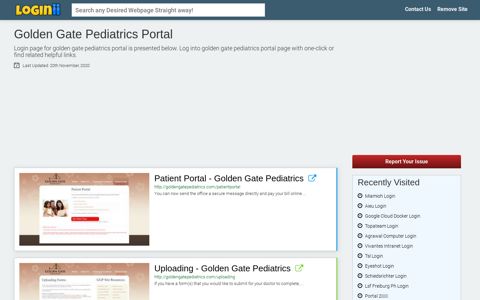 Golden Gate Pediatrics Portal - Loginii.com