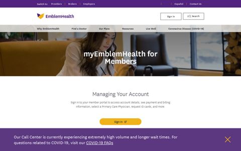 Sign in or Register for myEmblemHealth | EmblemHealth