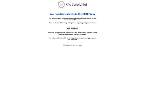 RM SafetyNet Plus Staff Proxy