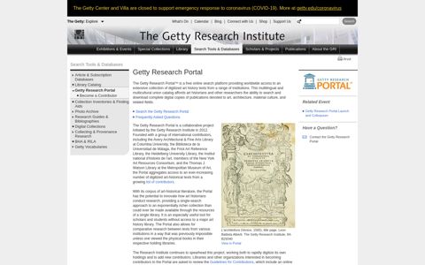 Getty Research Portal™ (Getty Research Institute) - Getty Center