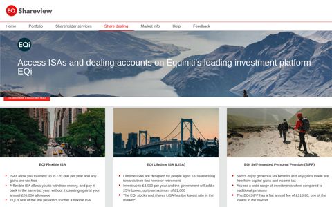 Investment Account - Shareview