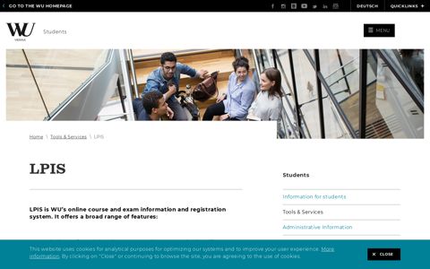 LPIS - Tools & Services - Students - Wirtschaftsuniversität Wien