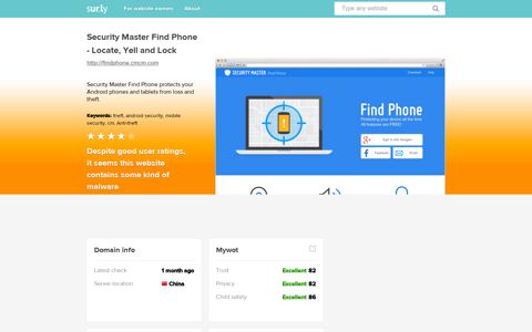 findphone.cmcm.com - Security Master Find Phone - L... - Sur.ly