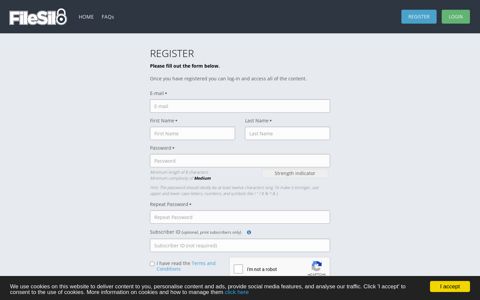 Register | FileSilo.co.uk