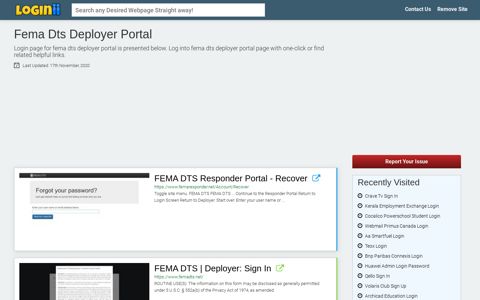 Fema Dts Deployer Portal - Loginii.com